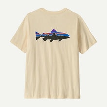 Load image into Gallery viewer, PATAGONIA FITZ ROY TROUT UNDYED NATURAL MENS T-SHIRT