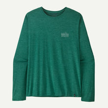 Load image into Gallery viewer, PATAGONIA LONG SLEEVED CAP COOL DAILY SHIRT STRATASPIRE GEM GREEN - LIGHT GEM GREEN X-DYE MENS SHIRT