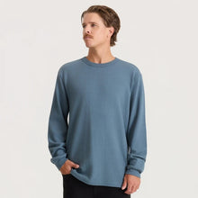 Load image into Gallery viewer, ROARK WELL WORN THERMAL LONG SLEEVE SLATE MENS SHIRT