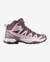 Load image into Gallery viewer, SALOMON X ULTRA 360 EDGE MID GORE-TEX HUCKLEBERRY/SILVER CLOUD WOMENS HIKING SHOES