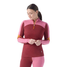 Load image into Gallery viewer, SMARTWOOL CLASSIC THERMAL MERINO BASE LAYER 1/4 ZIP BOXED WOMENS TOP