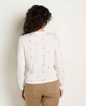 Load image into Gallery viewer, TOAD&CO RE-FORM LONG SLEEVE CREW SALT DITSY PRINT WOMENS TOP