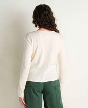 Load image into Gallery viewer, TOAD&CO FOOTHILL POINTELLE HENLEY LONG SLEEVE SALT WOMENS TOP
