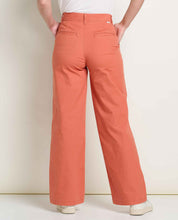 Load image into Gallery viewer, TOAD&CO EARTHWORKS WIDE LEG CHINO CLAY WOMENS PANT