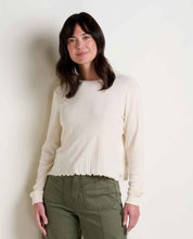 Load image into Gallery viewer, TOAD&CO FOOTHILL POINTELLE LONG SLEEVE CREW II WOMENS TOP