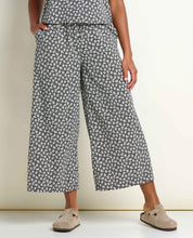 Load image into Gallery viewer, TOAD&CO SUNKISSED WIDE LEG CROP PANT BLACK & SALT PRINT WOMENS PANT