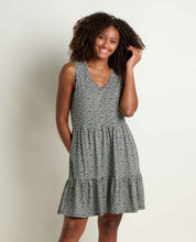 Load image into Gallery viewer, TOAD&CO MARLEY TIERED TANK DRESS MIDNIGHT PRINT WOMENS DRESS