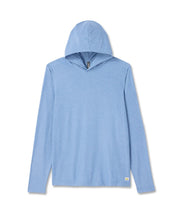 Load image into Gallery viewer, VUORI STRATO TECH HOODIE ISLE BLUE HEATHER MENS HOODY