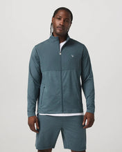 Load image into Gallery viewer, VUORI SUNDAY ELEMENT TRACK JACKET BLUE SEA HEATHER MENS JACKET