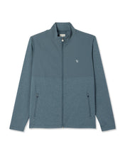 Load image into Gallery viewer, VUORI SUNDAY ELEMENT TRACK JACKET BLUE SEA HEATHER MENS JACKET