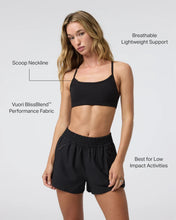 Load image into Gallery viewer, VUORI ALL THE FEELS BRA BLACK WOMENS TOP
