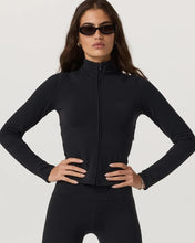 Load image into Gallery viewer, VUORI ALL THE FEELS FULL ZIP BLACK WOMENS FITNESS JACKET