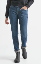 Load image into Gallery viewer, DUER FIRESIDE FLEECE LINED DENIM GIRLFRIEND WOMENS PANT