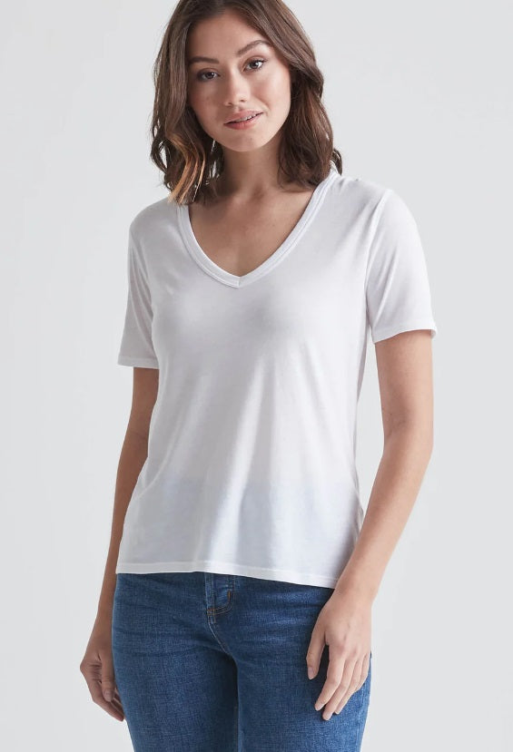 DUER THE ONLY TEE V-NECK WOMENS T-SHIRT