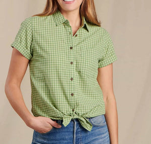 TOAD&CO WILLET TIE SHORT SLEEVE WOMENS BUTTON DOWN