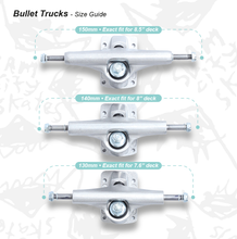 Load image into Gallery viewer, BULLET SKATEBOARD TRUCKS