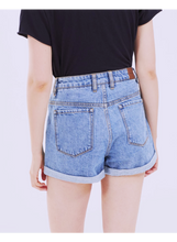 Load image into Gallery viewer, RVCA HI ROLLER HIGH RISE DENIM WOMENS SHORTS