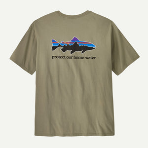 PATAGONIA HOME WATER TROUT ORGANIC MENS T-SHIRT