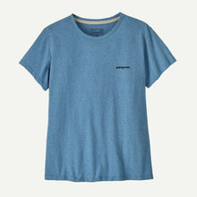 Load image into Gallery viewer, PATAGONIA P-6 LOGO RESPONSIBILI-TEE SHORE BLUE WOMENS T-SHIRT
