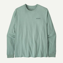 Load image into Gallery viewer, PATAGONIA L/S CASTING LOGO RESPONSIBILI-TEE THIN ICE MENS SHIRT
