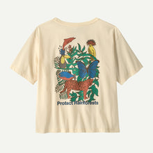 Load image into Gallery viewer, PATAGONIA PROTECT RAINFORESTS EASY CUT UNDYED NATURAL WOMENS T-SHIRT
