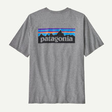 Load image into Gallery viewer, PATAGONIA P-6 LOGO RESPONSIBILLI-TEE GRAVEL HEATHER MENS T-SHIRT
