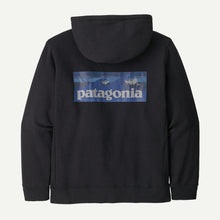 Load image into Gallery viewer, PATAGONIA BOARDSHORT LOGO UPRISAL HOODY INK BLACK MENS HOODIE
