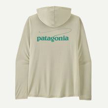 Load image into Gallery viewer, PATAGONIA CAP COOL DAILY HOODY - CASTING LOGO DYNO WHITE MENS HOODIE
