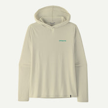 Load image into Gallery viewer, PATAGONIA CAP COOL DAILY HOODY - CASTING LOGO DYNO WHITE MENS HOODIE
