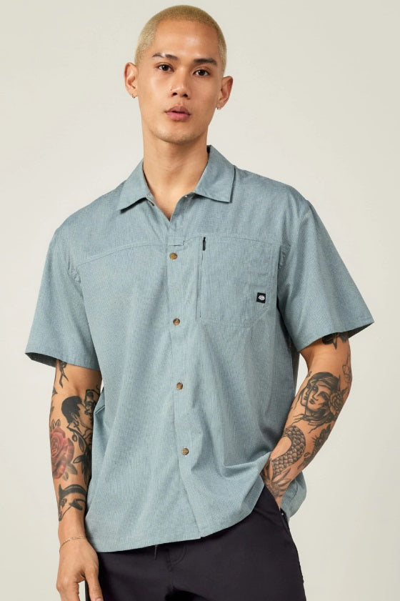 686 CANOPY WOVEN SHORT SLEEVE BUTTON DOWN MENS SHIRT