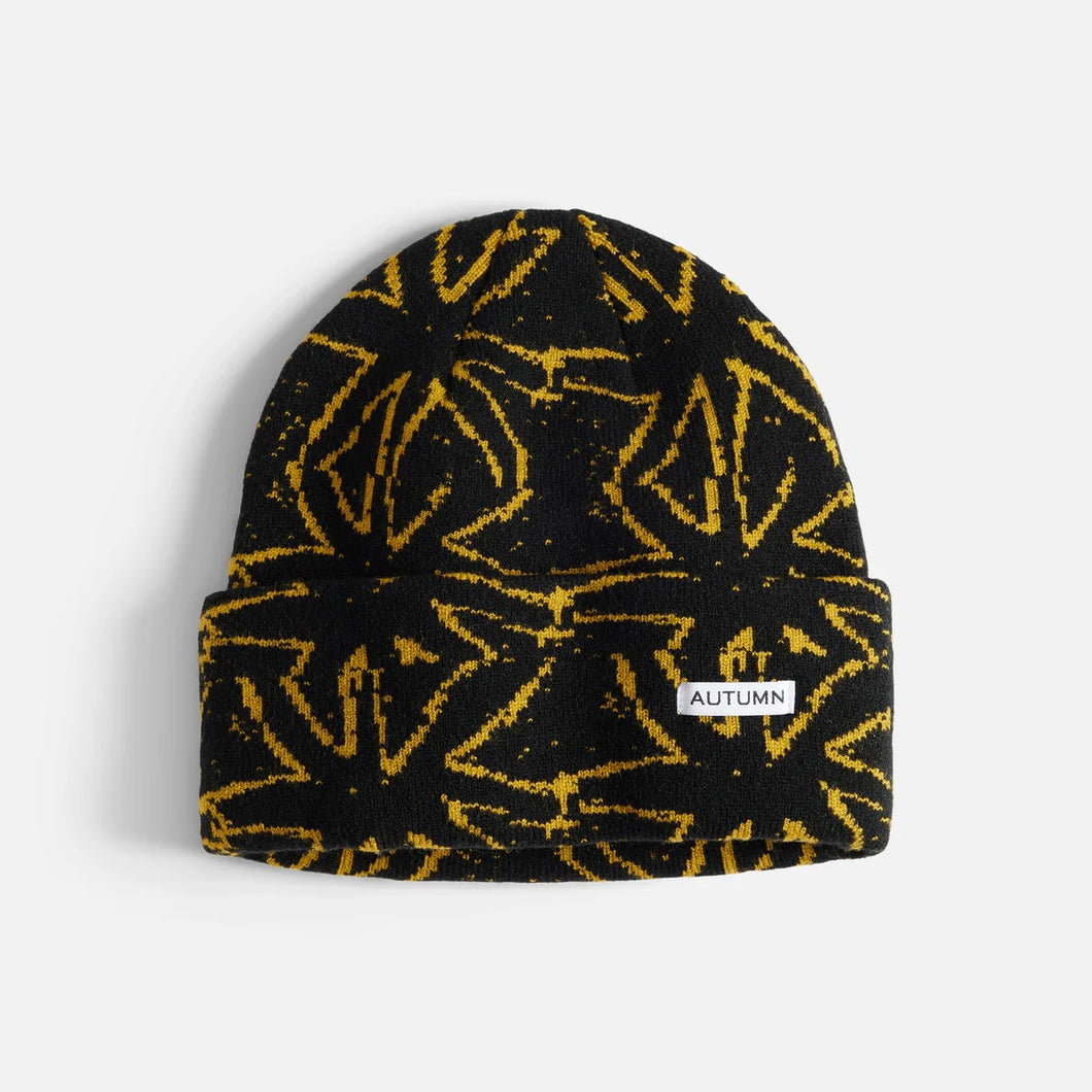 AUTUMN CRAFT BLACK BEANIE