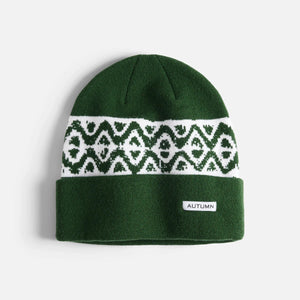 AUTUMN CRAFT GREEN BEANIE