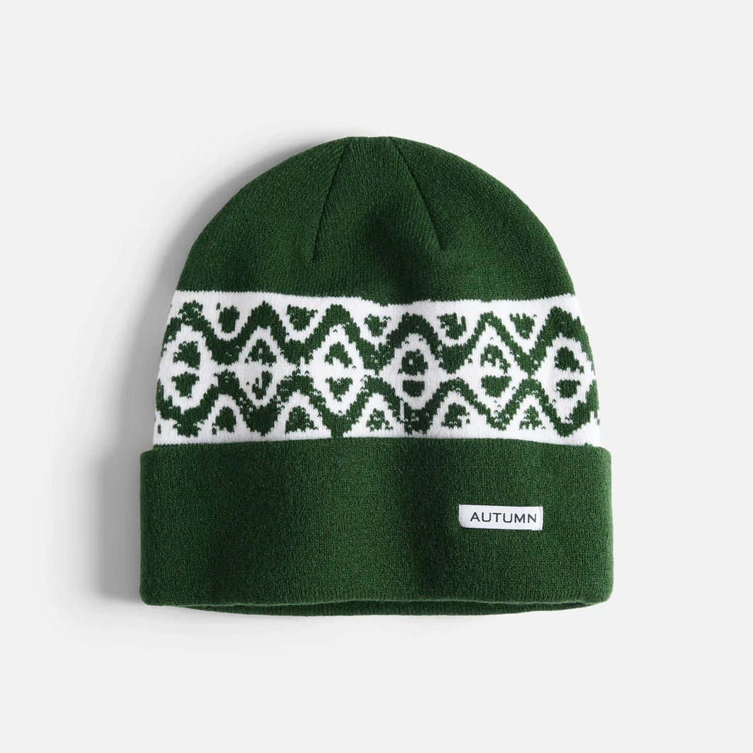 AUTUMN CRAFT GREEN BEANIE