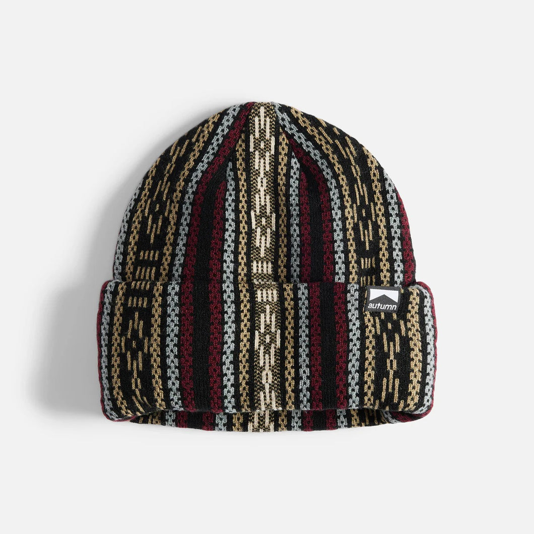 AUTUMN LANDSCAPE MERLOT BEANIE