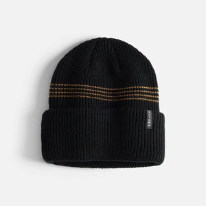 AUTUMN MINI STRIPE BLACK BEANIE
