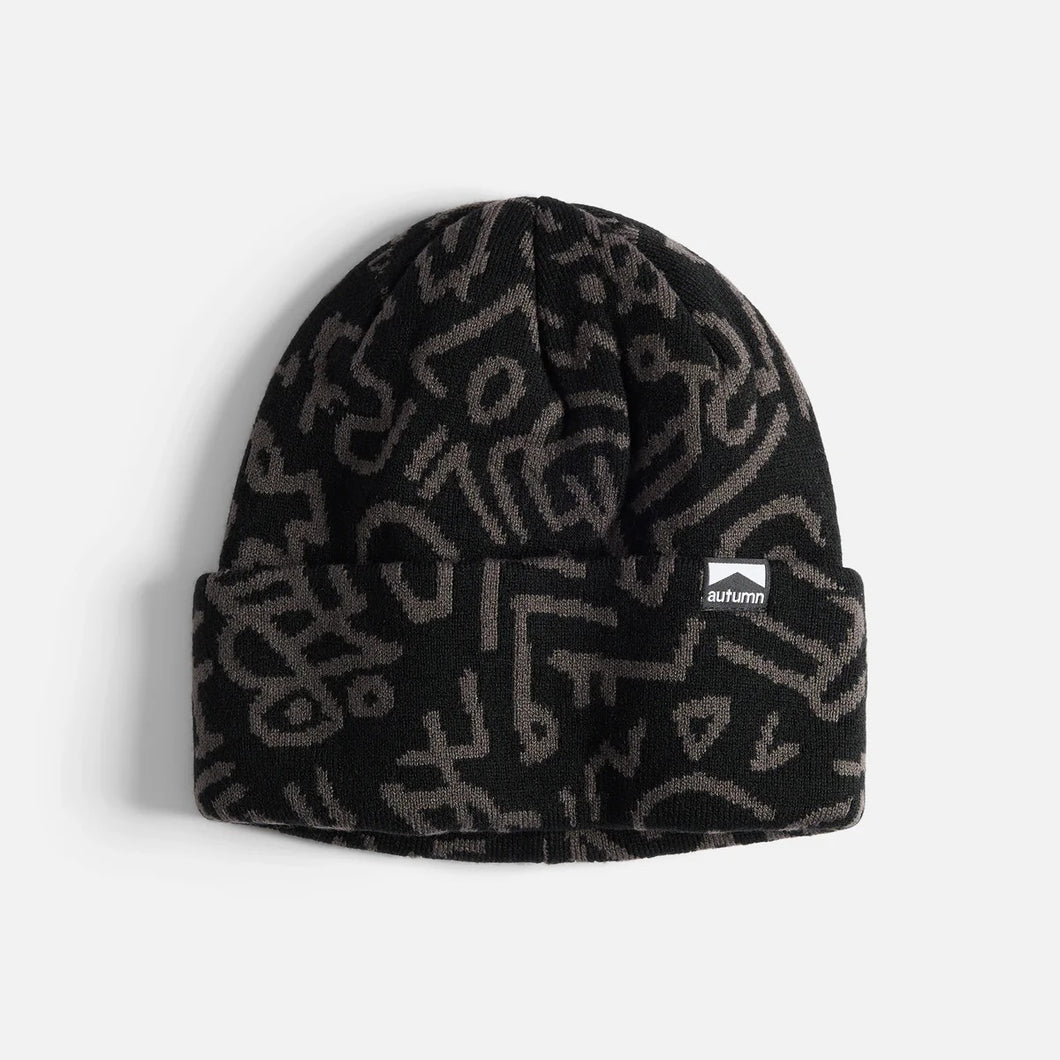 AUTUMN SOUL CAMO BLACK BEANIE