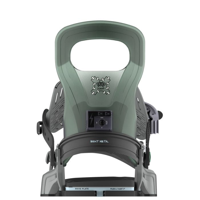 BENT METAL LOGIC GREY MENS SNOWBOARD BINDINGS