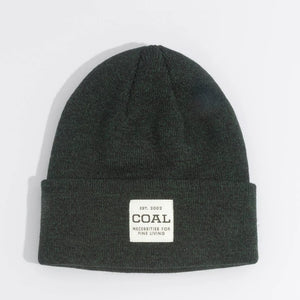 COAL THE UNIFORM MID RECYCLED KNIT CUFF DARK GREEN MARL BEANIE