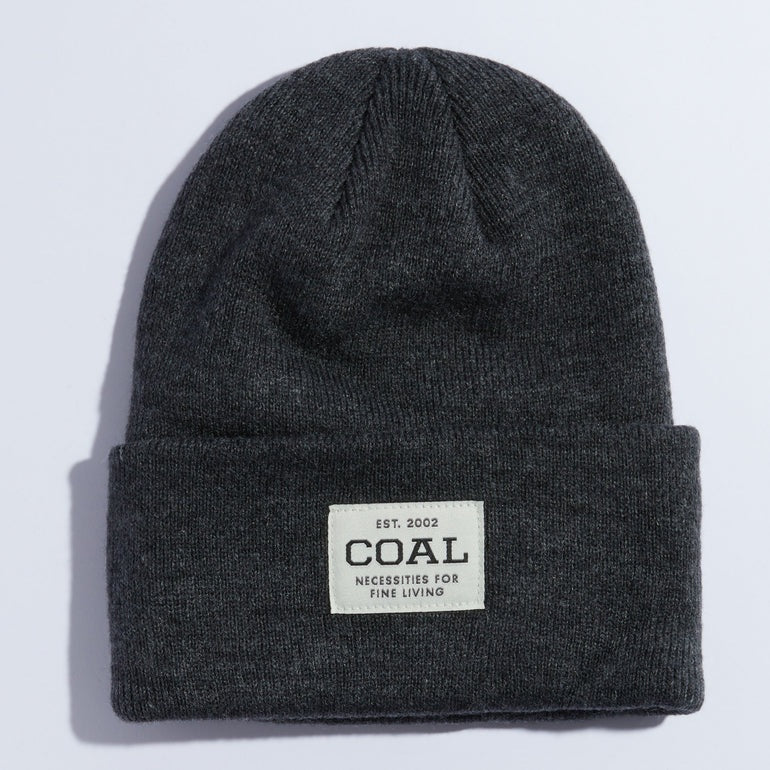 COAL THE UNIFORM RECYCLED KNIT CUFF CHARCOAL BEANIE