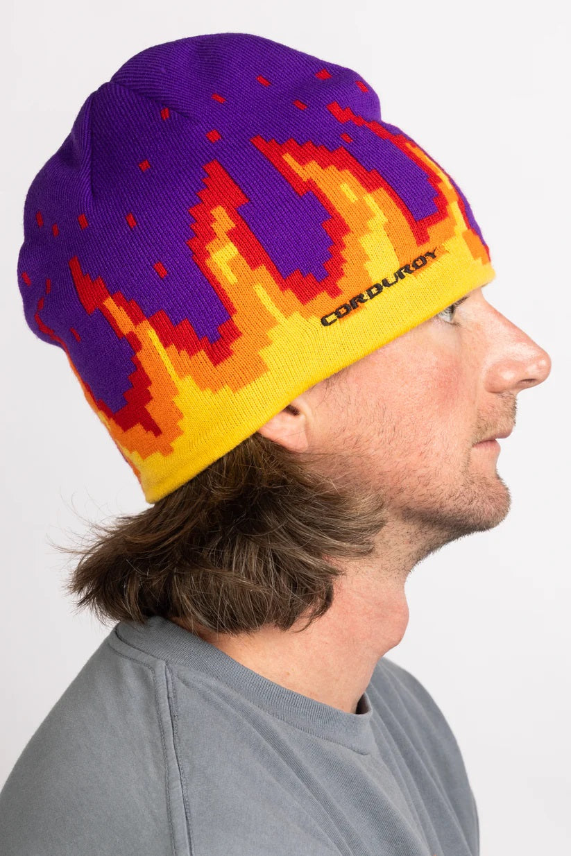 CORDUROY DIGI FLAMES BEANIE