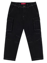 Load image into Gallery viewer, LOVIAH HEAVY DUTY CARGO DENIM BLACK WASH MENS PANT
