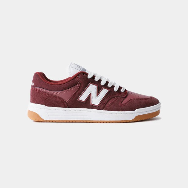 NEW BALANCE NUMERIC 480 BURGUNDY/WHITE