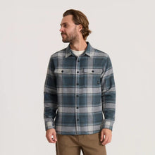 Load image into Gallery viewer, ROARK NORDSMAN 2.0 LONG SLEEVE FLANNEL DARK SLATE BUTTON DOWN MENS SHIRT
