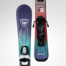 Load image into Gallery viewer, ROSSIGNOL SENDER KID SKIS + TEAM 4 GW PRE DRILL BINDING JUNIOR SKI PACKAGE
