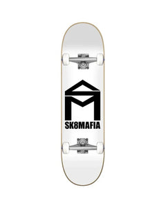 SK8MAFIA HOUSE LOGO WHITE 6.0" X 23.5" MICRO SKATEBOARD COMPLETE