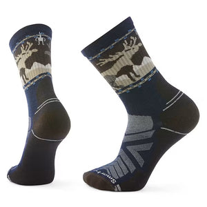 SMARTWOOL HIKE LIGHT CUSHION MOUNTAIN MOOSE CREW UNISEX SOCKS