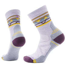 Load image into Gallery viewer, SMARTWOOL WOMENS HIKE ZIG ZAG VALLEY LIGHT CUSHION MID CREW SOCKS
