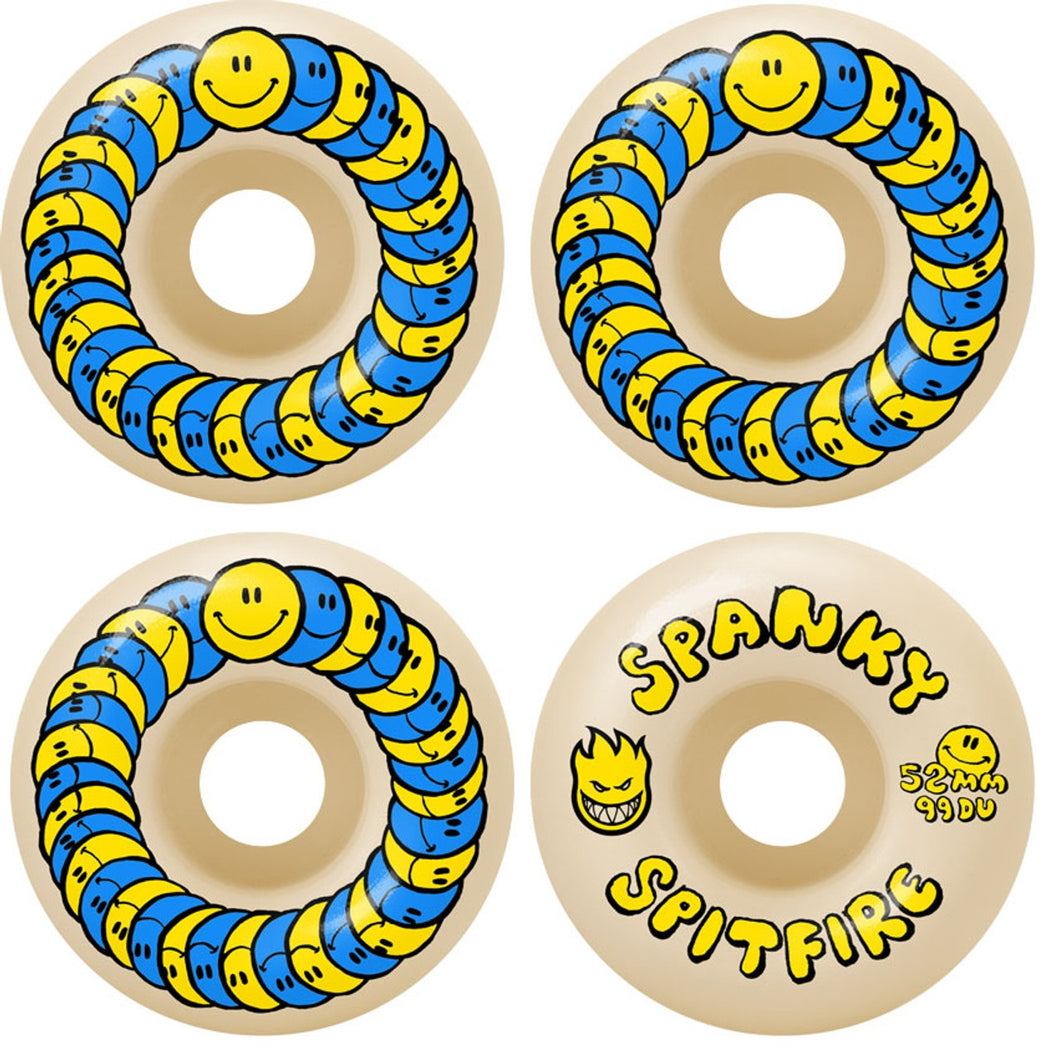 SPITFIRE FORMULA FOUR CLASSIC SPANKY HAPPY SKATEBOARD WHEELS