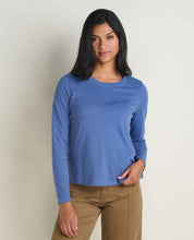 Load image into Gallery viewer, TOAD&amp;CO RE-FORM LONG SLEEVE CREW KYANITE WOMENS TOP
