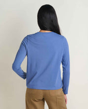 Load image into Gallery viewer, TOAD&amp;CO RE-FORM LONG SLEEVE CREW KYANITE WOMENS TOP
